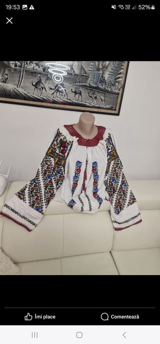 Camasi Traditionale cu margele cusute manual disponibile pe marimi