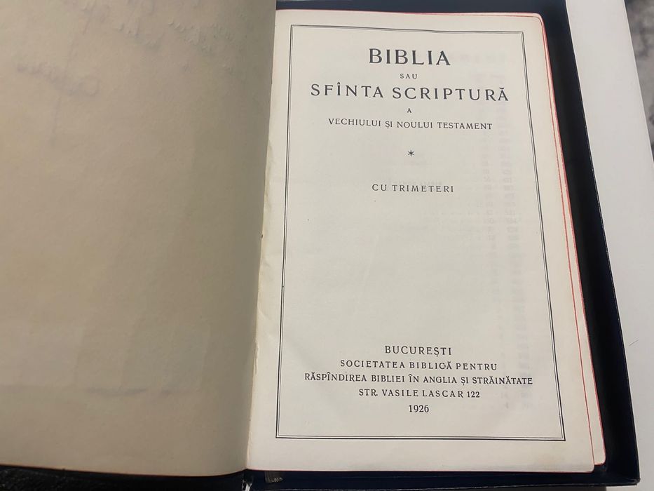 Biblia sau Sfanta Scriptura 1926