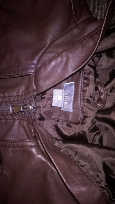 Кафяво кожено яке "Pampkin Patch"