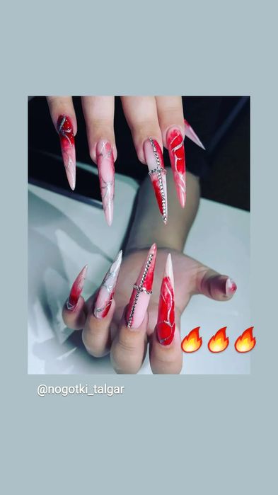 Модели на наращивание ногтей 5000! Маникюр!