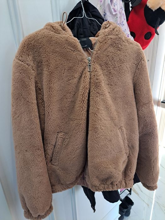 страхотно пухкаво кафяво яке