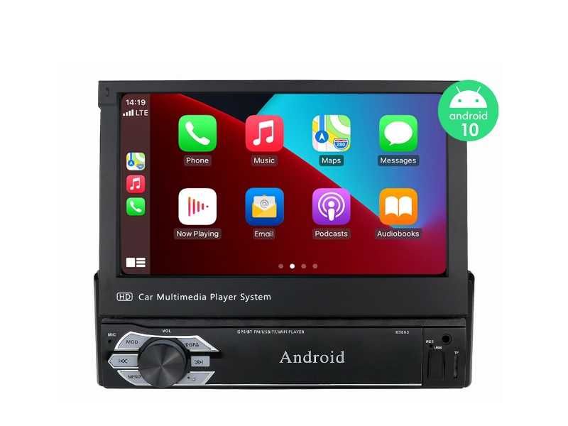 Мултимедия 7" 1 дин din Android 13 CARPLAY GPS RDS единичен навигация