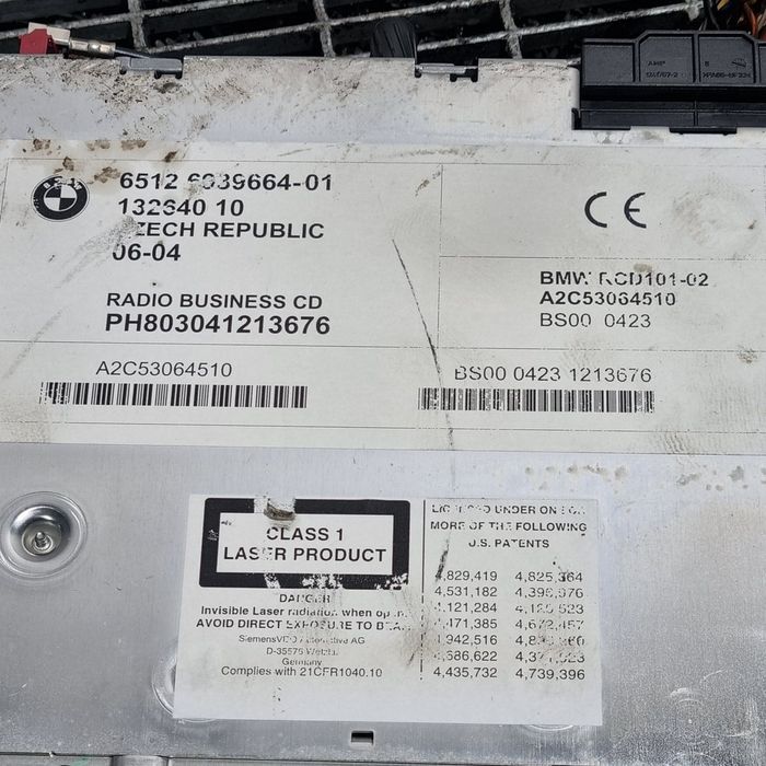 Cd player BMW X3 E83 2003 - 2006 (1464) 6512603966401