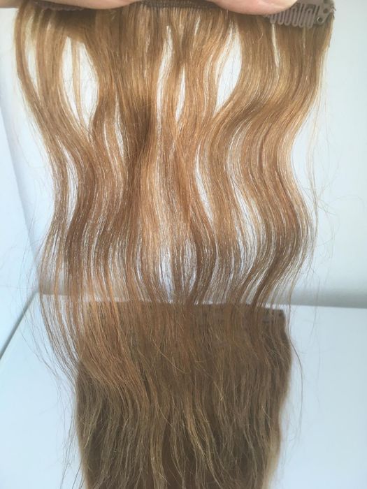Extensii par natural clip-on 45cm,saten deschis #16 fullhead