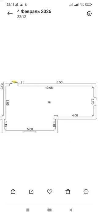 Новостройка 2/5/6 квартира коробка 47м2: Мирзо-Улугбек Академгородок