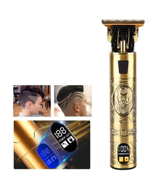 Aparat de tuns conturare Trimmer Hair Clippers incarcare USB afisaj