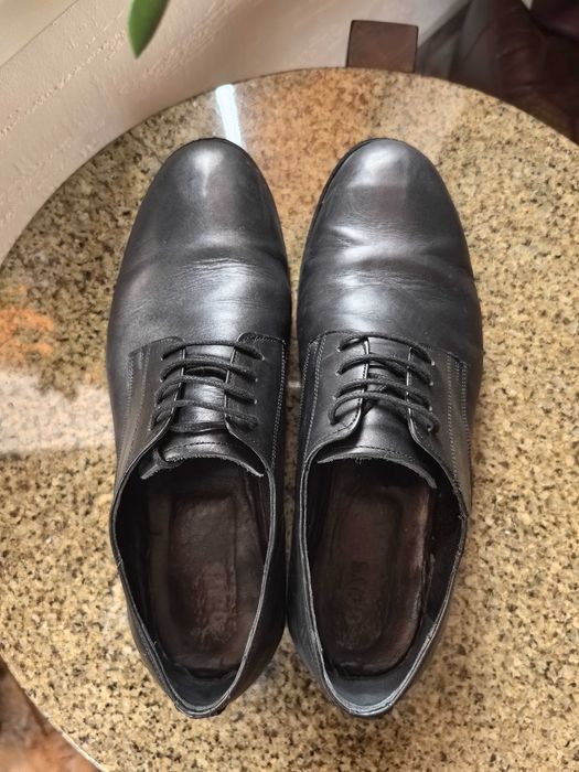 Чёрные кожаные туфли Kanzler