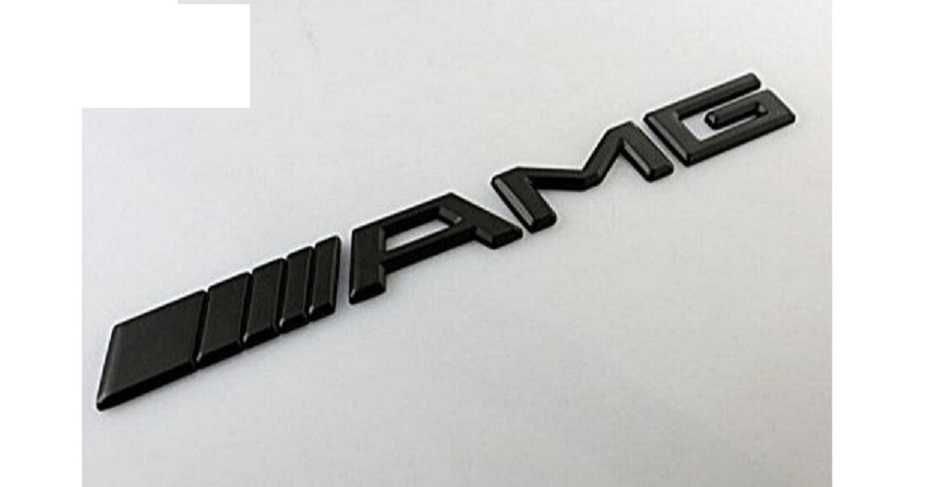 Метална емблема АМГ/AMG Черна/Хром