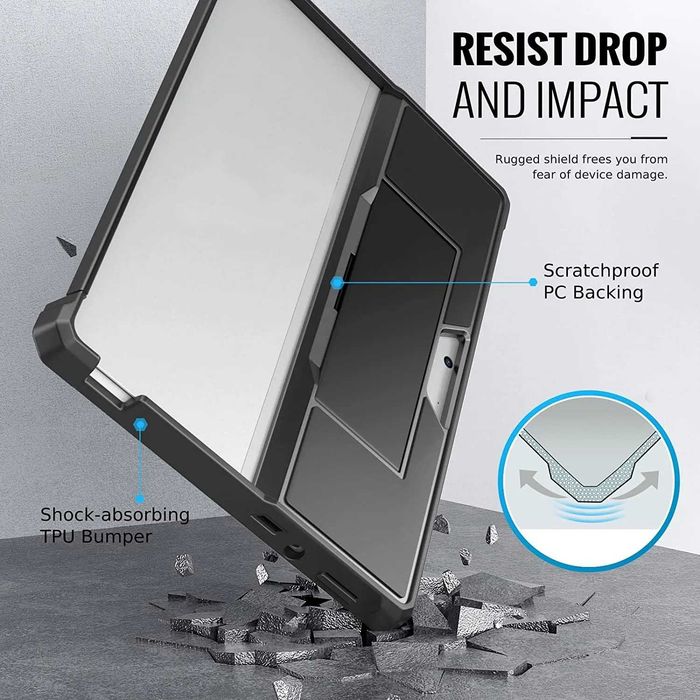 Husa tableta Microsoft Surface Pro 8 7 6 5 protectie 360 flip stand