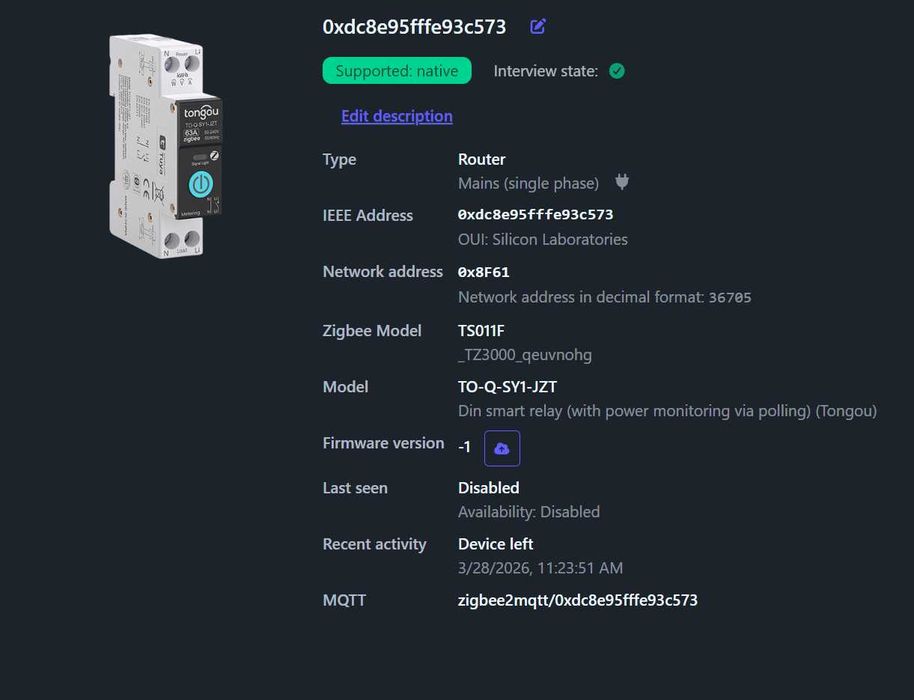 Tongou Din Rail Zigbee,Wi-Fi Switch with metering