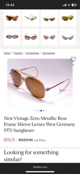 Слънчеви очила / Zeiss / 70-те