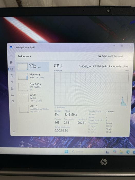 Laptop ca nou | ryzen3 7320U | ssd M2 512gb| 8gb ram ddr4