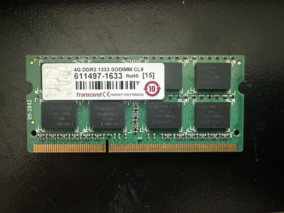 Placute RAM DDR3 pt laptop 4buc x4GB, 1333MHz, 1.5V