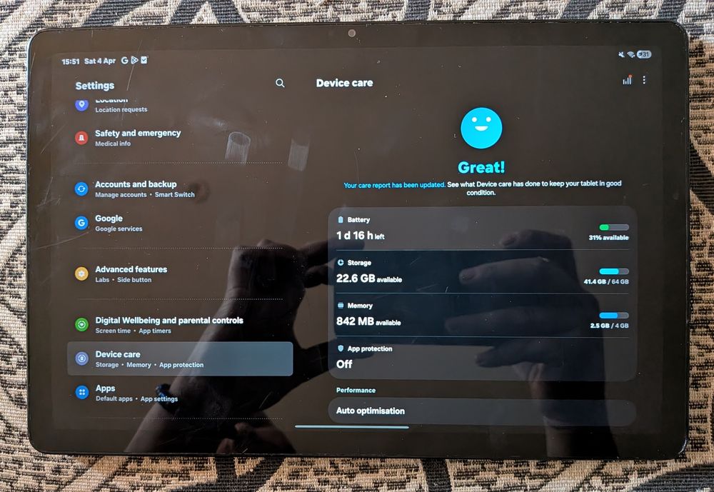 Schimb Samsung tab A9+