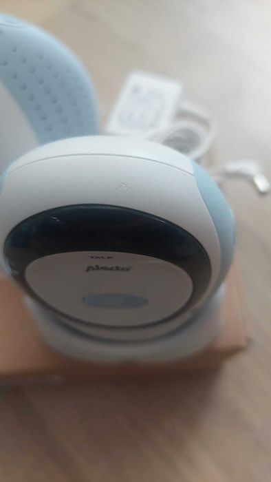 Alecto DBX-85MT - Пълен DECT Eco бебефон, бял/ментово зелен