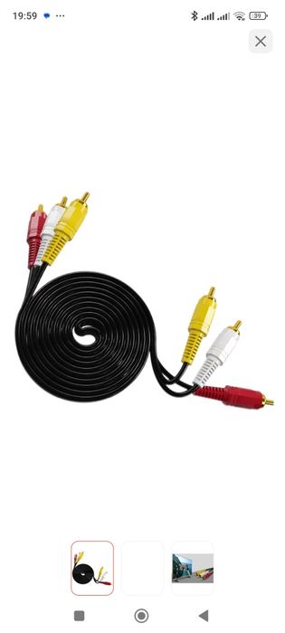 Кабель RCA-RCA AV 5м, 10м. Алматы