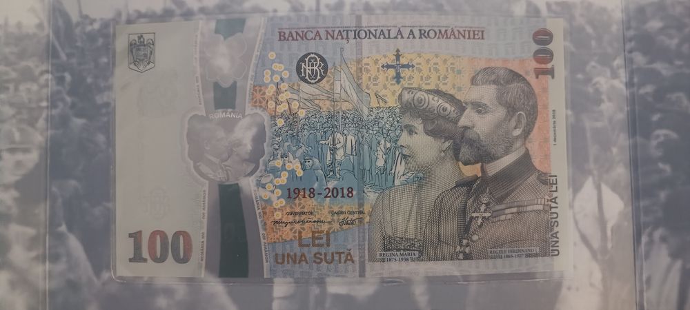 Ofer spre vânzare Bancnota Aniversară 100 anii Marea Unire