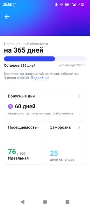Абонемент 1fit с бонусами