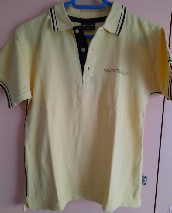 Tricou damă/polo,galben-pai WARSTTEINER,mărime M-L, nou