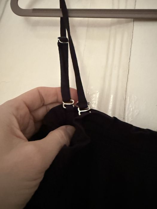 Salopeta neagra din bumbac organic, S