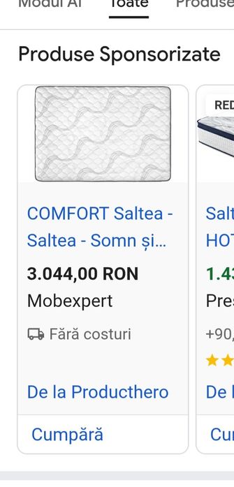 Pat 140x200 saltea mobexpert