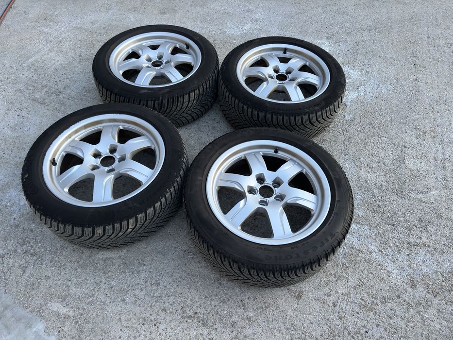 Vand 4 Jante Originale Audi 17 inch cu Anvelope iarna
