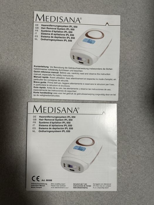 Фотоепилатор Medisana Silhouette IPL 850, 200000 light pulses