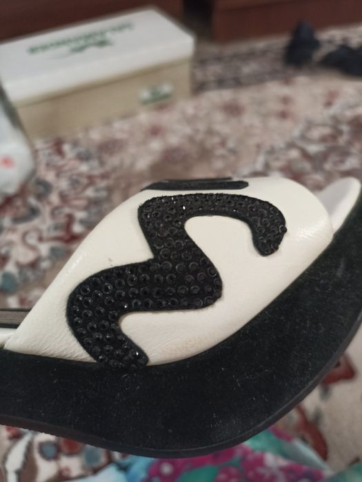 Туфли босоножка, кожанные б/у