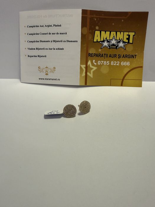 Cercei banuti cu pietre (vl) star amanet