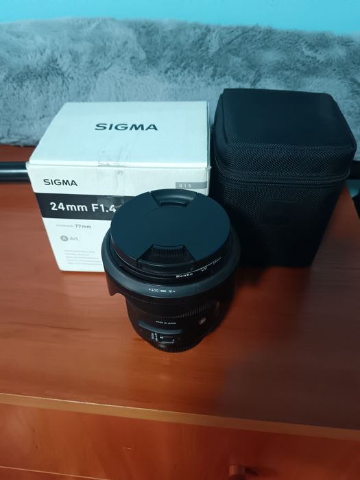 Продавам обектив Sigma 24mm f1.4 DG HSM Art за Никон