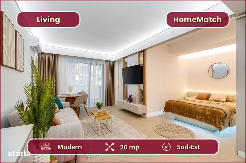 Cortina North || Studio premium || Prima închiriere || Comision 0%