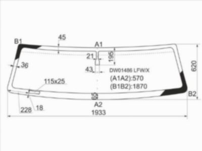 Стекло лобовое  Hummer H2
