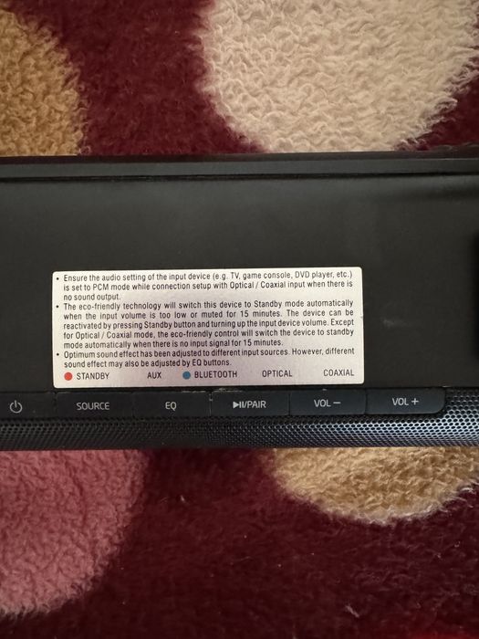 Soundbar Jvc 2.0 mini