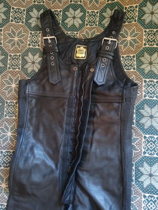 Дамски кожен гащеризон за мотор