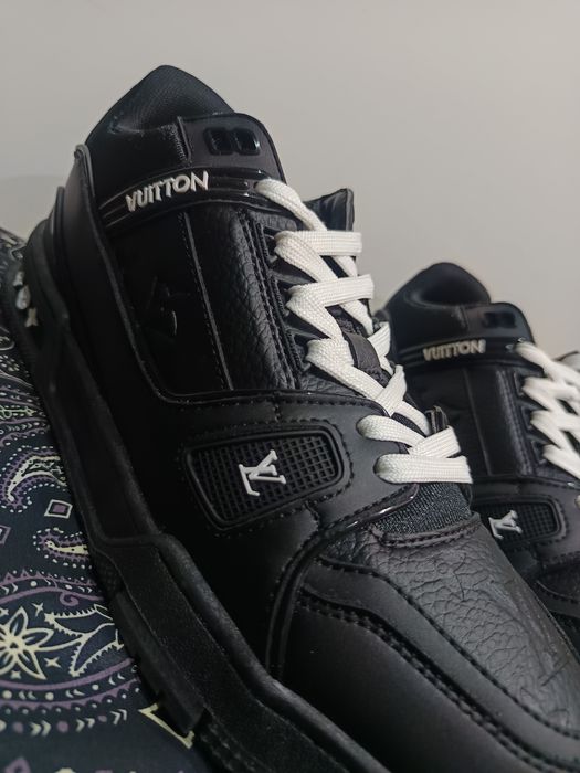 Нови Мъжки Louis Vuitton Trainer Обувки Черно/Бяло, Номер: 44