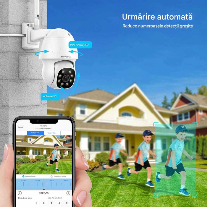 Cameră de supraveghere video IP  SV3C C11 WiFi 5MP PTZ