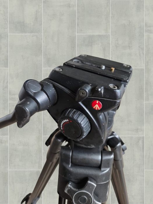 Manfrotto 525MVB + 501HDV trepied video profesional cu cap fluid