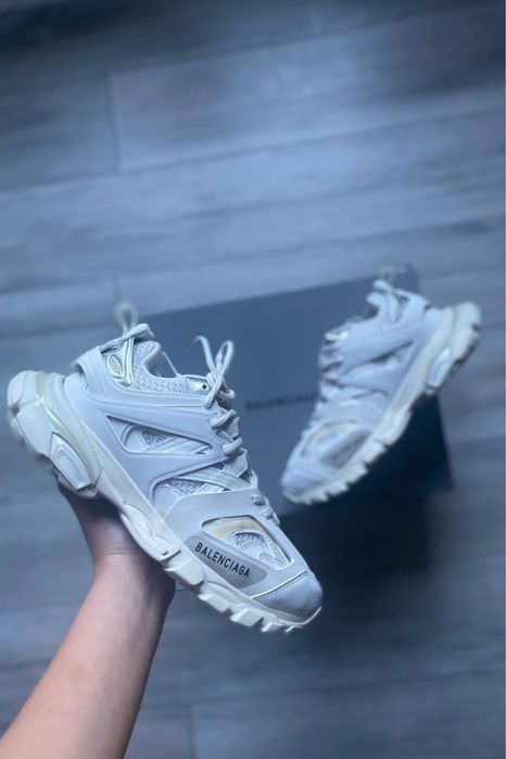 Balenciaga track alb cu crem universali