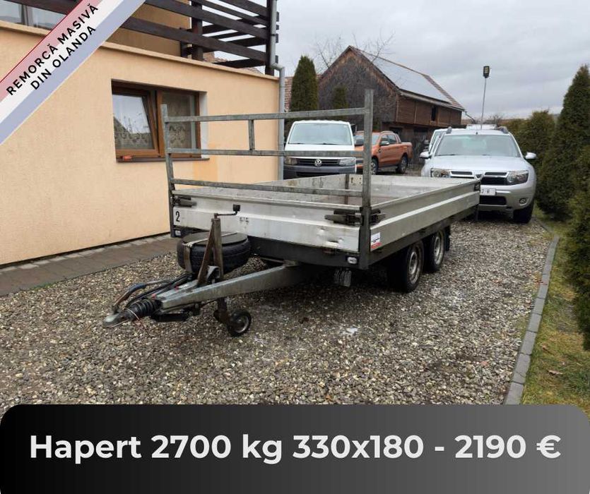 Remorci din Olanda de la 750 kg pana la 2700 kg - Citeste descrierea!