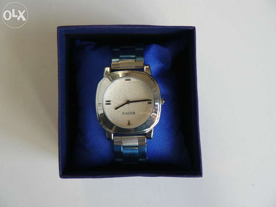 Ceas Barbati Cu Bratara Metalica "XAGER" Mecanism Quartz