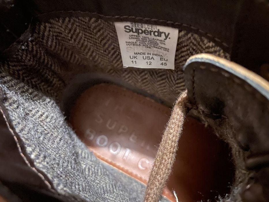 Superdry Leather Boots 45 н. 29 см