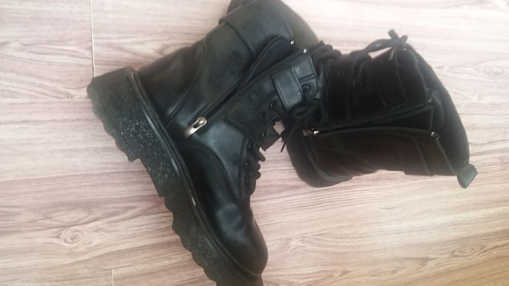 Отлични черни боти, 40 номер, стелка 25 см