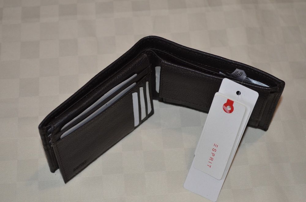 Esprit тъмнокафяв хоризонтален портфейл