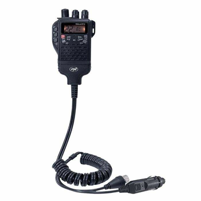 STAȚIE RADIO CB PORTABILĂ HP62: putere de emisie 4W, 12V, AM-FM, ASQ.