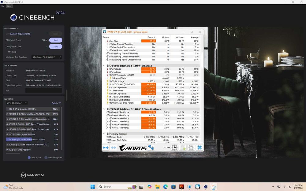 PC Gaming Intel Core i5 14400F RTX 5060 32GB RAM