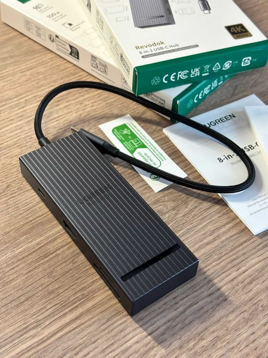 Hub USB-C, 8 in 1, Ugreen Revodok Pro, nou