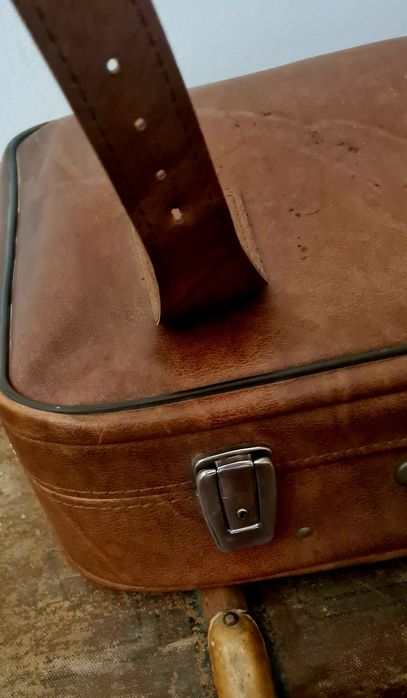 Valiză de piele decor 2 buc.