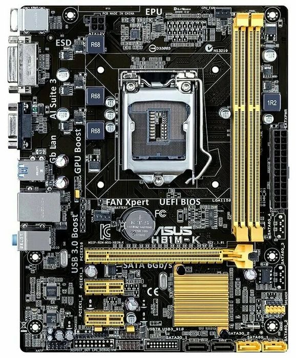 Продам мат плату Asus H81M-K