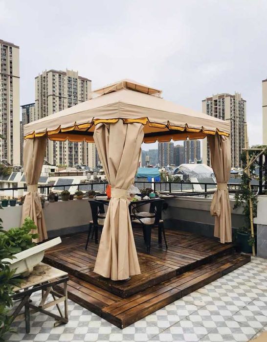 Шатры и навесы — удобно, надёжно, красиво С москитной сеткой