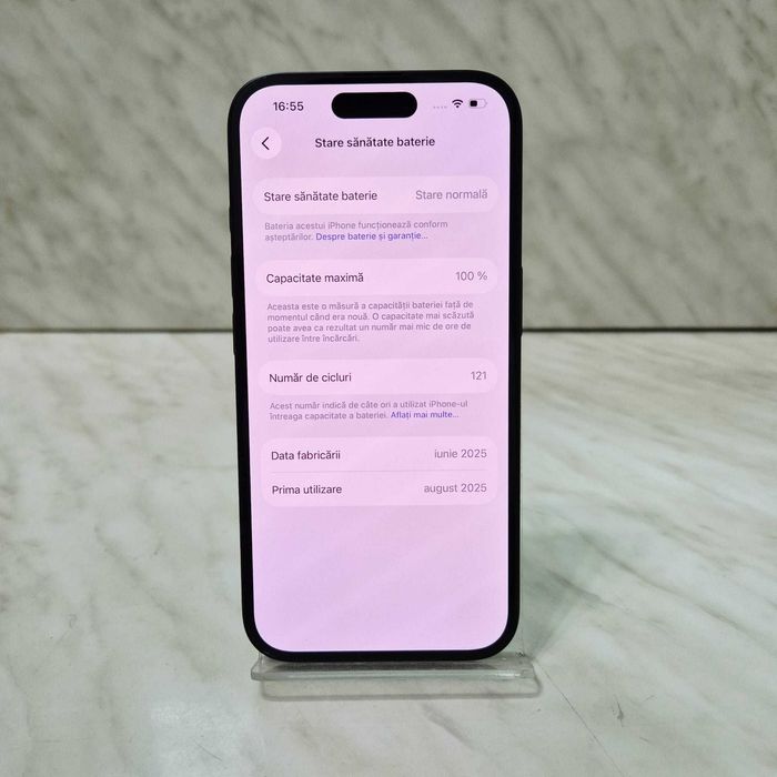 Telefon Apple iPhone 16 Negru 128GB 100% bat ca Nou Zeus Amanet 34572